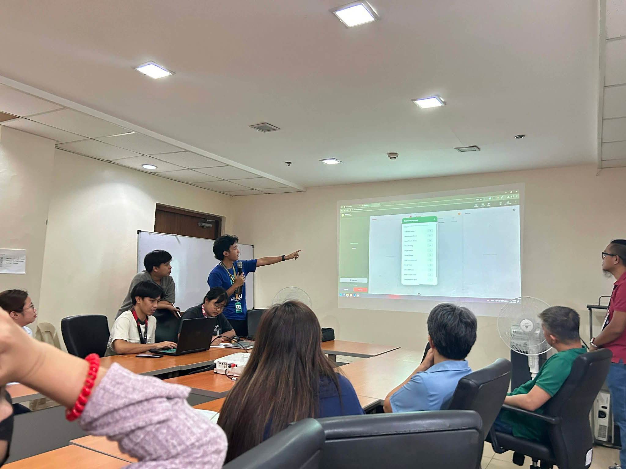 Presenting Queuing System to Section Heads